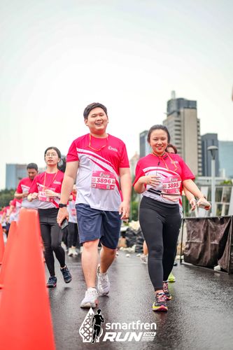 Race photo from Smartfren Run 2024