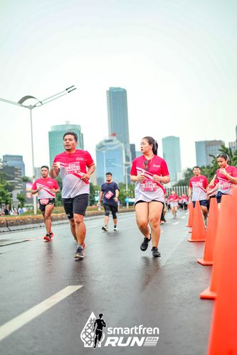 Race photo from Smartfren Run 2024