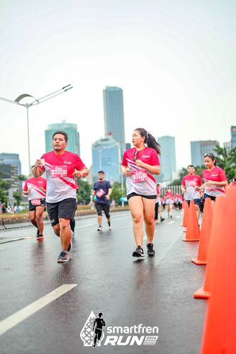 Race photo from Smartfren Run 2024