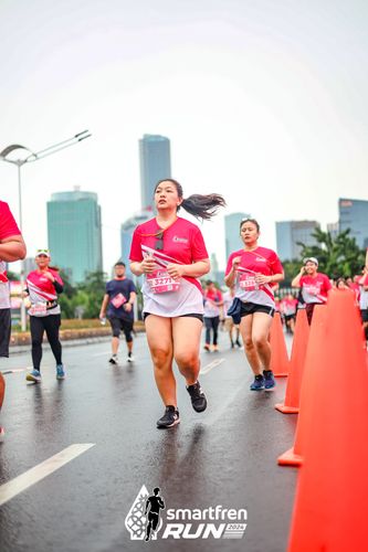 Race photo from Smartfren Run 2024