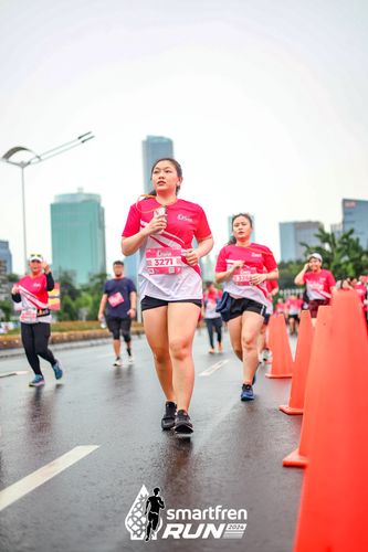 Race photo from Smartfren Run 2024