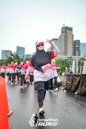 Race photo from Smartfren Run 2024