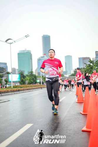 Race photo from Smartfren Run 2024