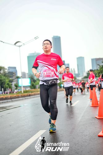 Race photo from Smartfren Run 2024
