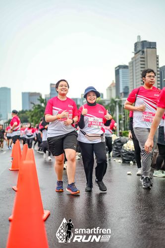 Race photo from Smartfren Run 2024