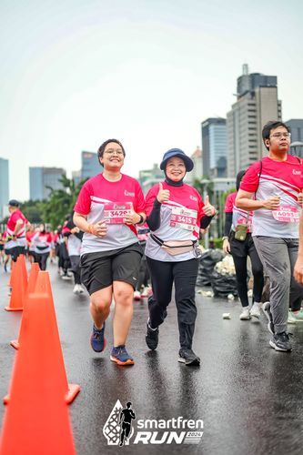 Race photo from Smartfren Run 2024