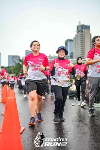 Race photo from Smartfren Run 2024