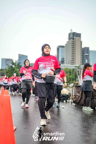 Race photo from Smartfren Run 2024
