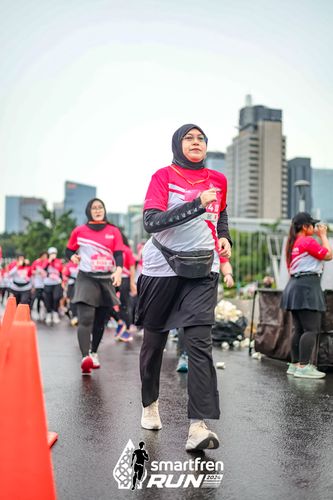 Race photo from Smartfren Run 2024