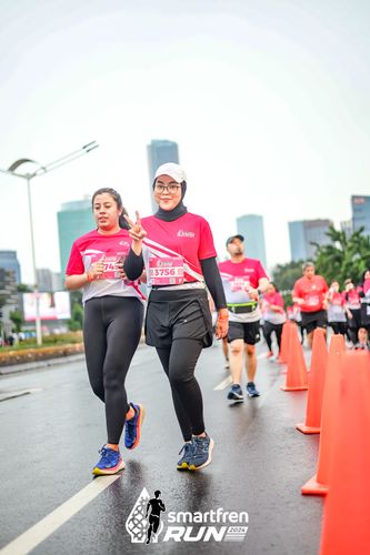 Race photo from Smartfren Run 2024