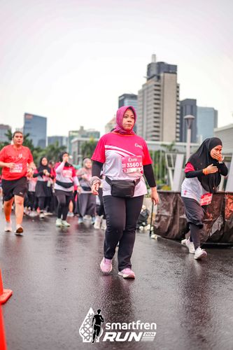 Race photo from Smartfren Run 2024