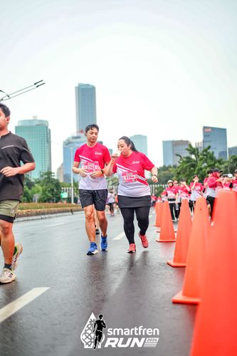 Race photo from Smartfren Run 2024