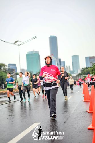 Race photo from Smartfren Run 2024