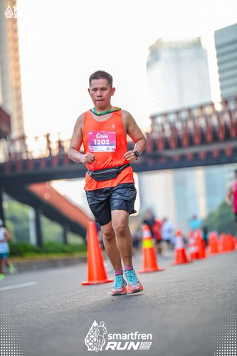 Race photo from Smartfren Run 2025 