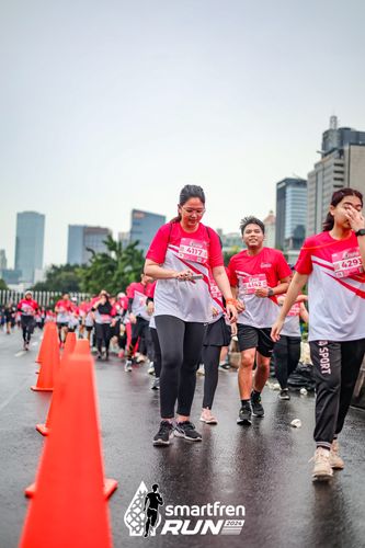 Race photo from Smartfren Run 2024