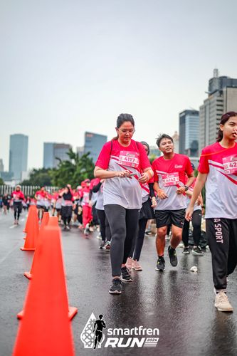 Race photo from Smartfren Run 2024