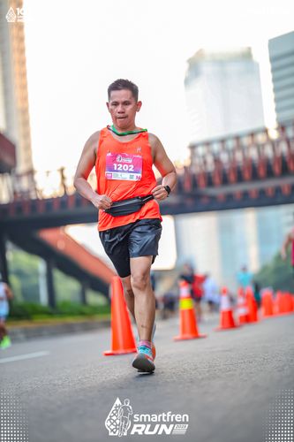 Race photo from Smartfren Run 2025 