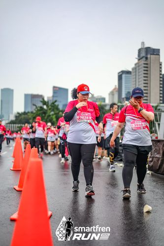Race photo from Smartfren Run 2024