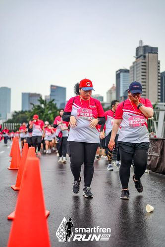 Race photo from Smartfren Run 2024