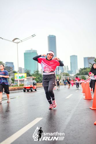 Race photo from Smartfren Run 2024
