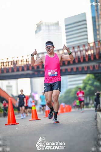 Race photo from Smartfren Run 2025 