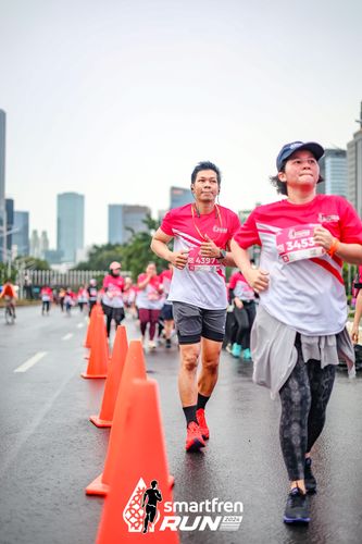 Race photo from Smartfren Run 2024