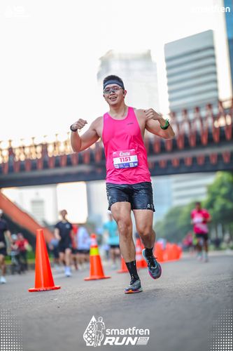 Race photo from Smartfren Run 2025 