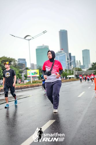 Race photo from Smartfren Run 2024