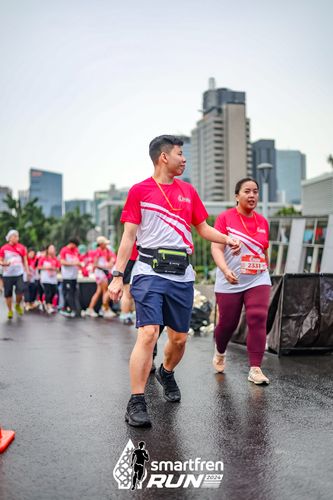 Race photo from Smartfren Run 2024