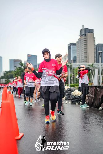 Race photo from Smartfren Run 2024