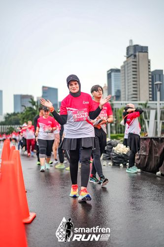 Race photo from Smartfren Run 2024