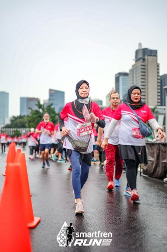 Race photo from Smartfren Run 2024