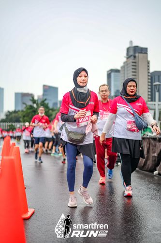Race photo from Smartfren Run 2024