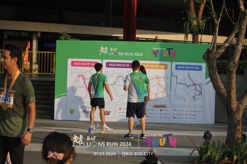 Race photo from BAF LIONS RUN 2024