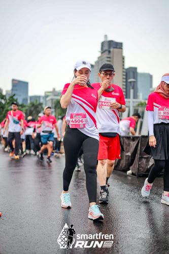 Race photo from Smartfren Run 2024