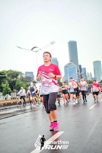 Race photo from Smartfren Run 2024