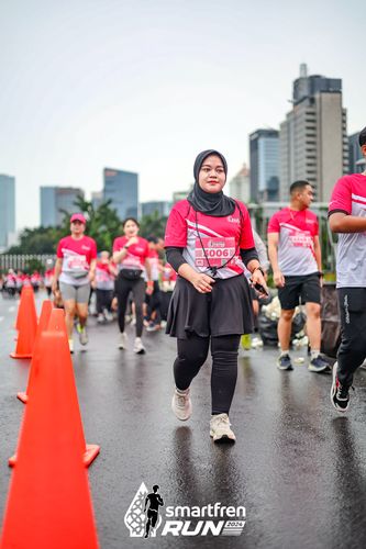 Race photo from Smartfren Run 2024