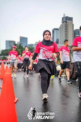 Race photo from Smartfren Run 2024