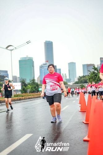 Race photo from Smartfren Run 2024