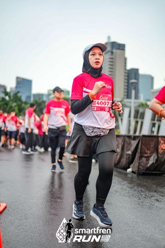 Race photo from Smartfren Run 2024