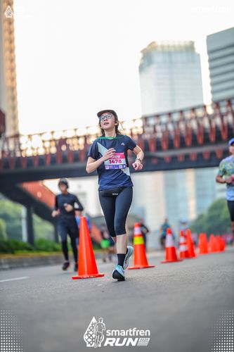Race photo from Smartfren Run 2025 