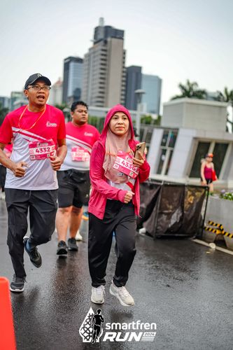 Race photo from Smartfren Run 2024