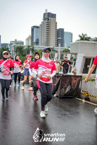 Race photo from Smartfren Run 2024