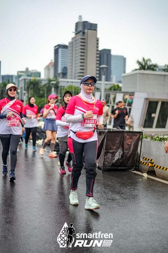 Race photo from Smartfren Run 2024