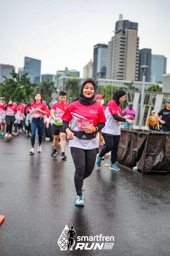 Race photo from Smartfren Run 2024