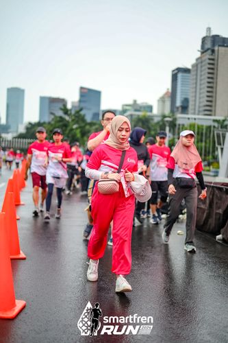 Race photo from Smartfren Run 2024