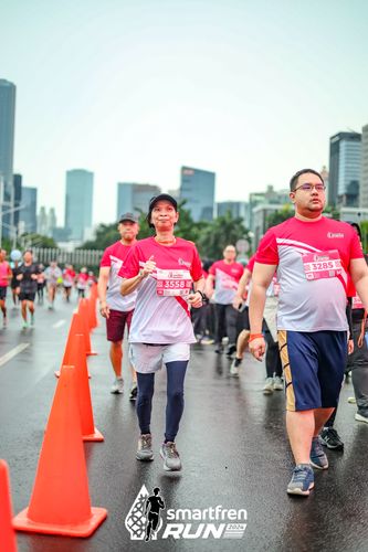 Race photo from Smartfren Run 2024