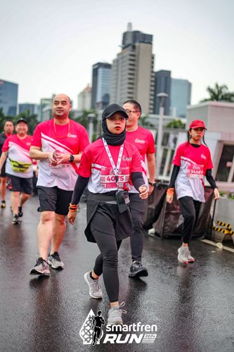 Race photo from Smartfren Run 2024