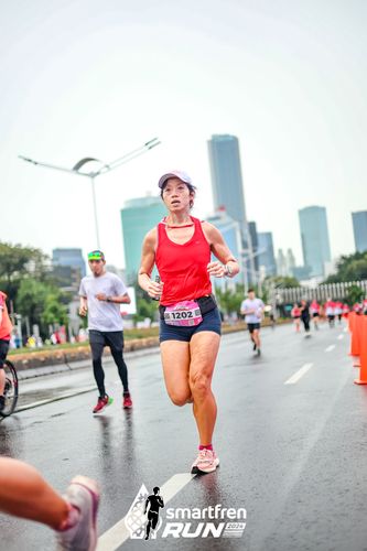 Race photo from Smartfren Run 2024