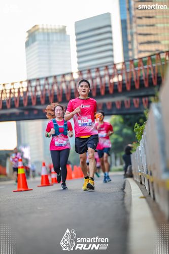 Race photo from Smartfren Run 2025 